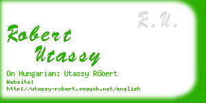 robert utassy business card